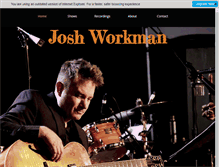 Tablet Screenshot of joshworkman.com